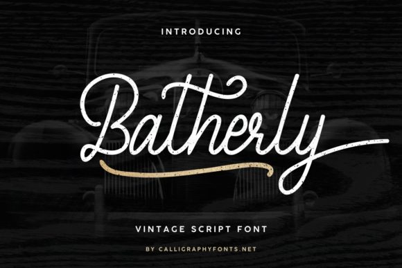 Batherly: A Vintage Handwritten Font for Authentic Branding