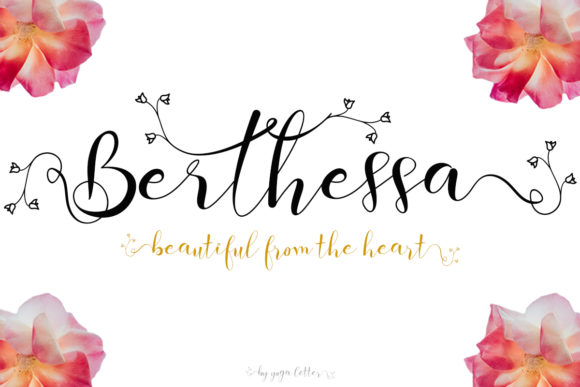Berthessa: The Elegant Script Handwritten Font for Romantic Branding