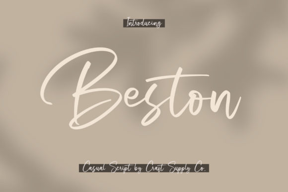 Beston: A Sweet Script Handwritten Typeface for Editorial Design