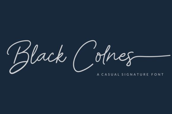 Black Colnes: The Handwritten Typeface That Elevates Your Brand