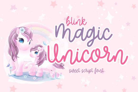 Blink Magic Unicorn: The Sweet Handwritten Font for Campaigns