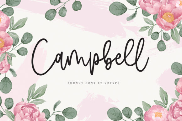 Campbell: The Modern Script Font for Editorial Design