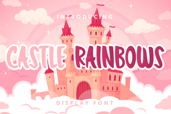 Castle Rainbows Font for Playful Digital Branding