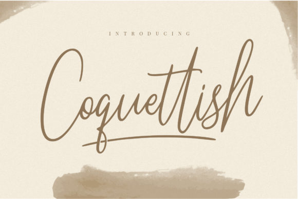 Coquettish: A Script Handwritten Typeface for Editorial Design