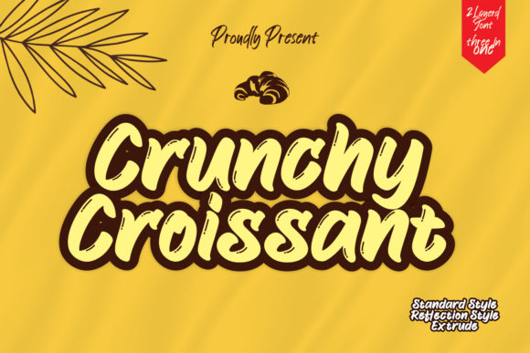 Crunchy Croissant: A Bold Script Handwritten Typeface for Editorial Design