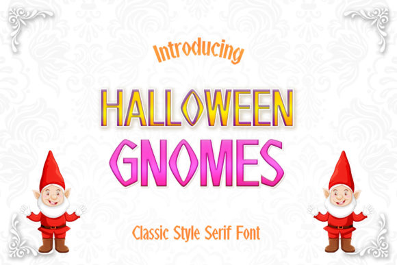 Halloween Gnomes: A Bold Serif Typeface for Editorial Design