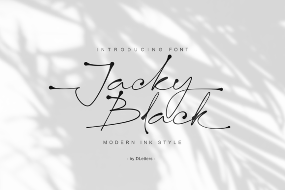 Jacky Black: The Premium Script Handwritten Font for Modern Branding