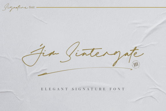 Jim Sintergate: The Relaxed Handwritten Typeface for Authentic Branding