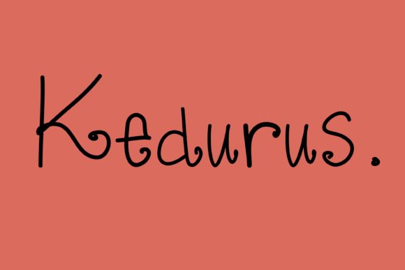 Kedurus: The Perfect Handwritten Font for Small Business Branding