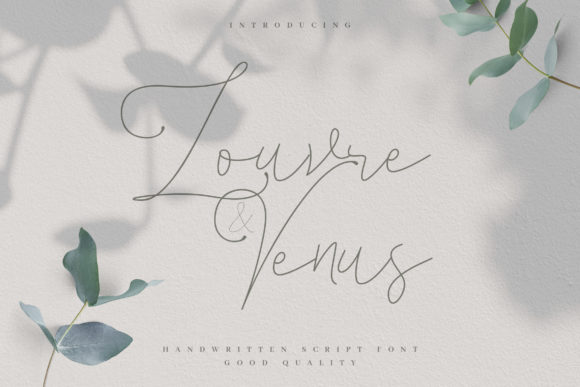 Louvre Venus: The Elegant Handwritten Font for Creative Makers