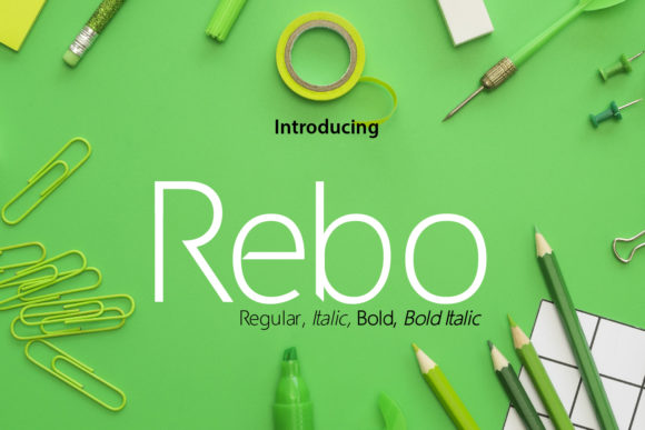 Rebo: A Fresh Sans Serif Typeface for Modern Makers