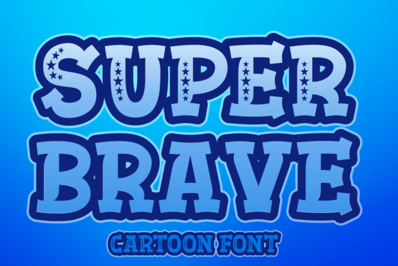 Super Brave: The Bold Cartoon Display Font for Playful Branding