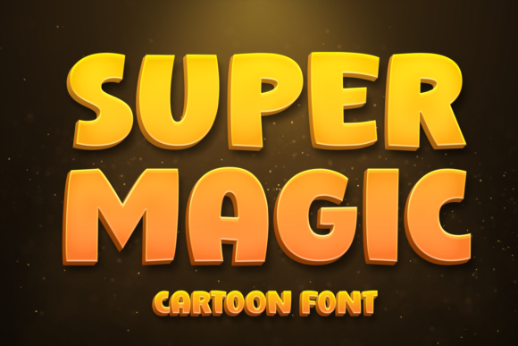 Super Magic: A Bold Display Typeface for Playful Editorial Design