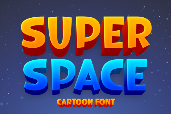 Super Space: A Playful Display Font for Editorial Projects
