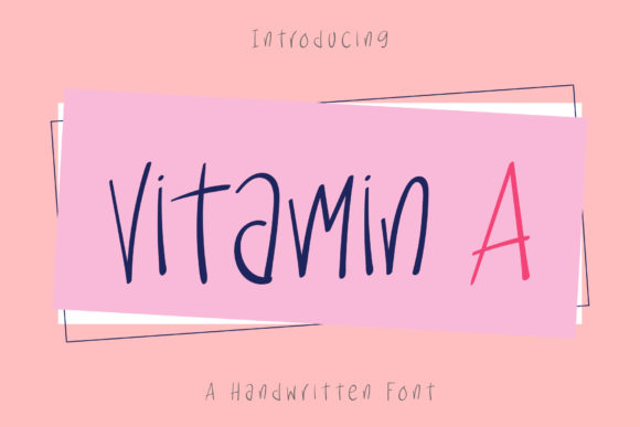 Vitamin a: A Natural Script Handwritten Font for Unique Branding