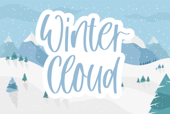 Winter Cloud: The Perfect Handwritten Font for Elegant Crafts